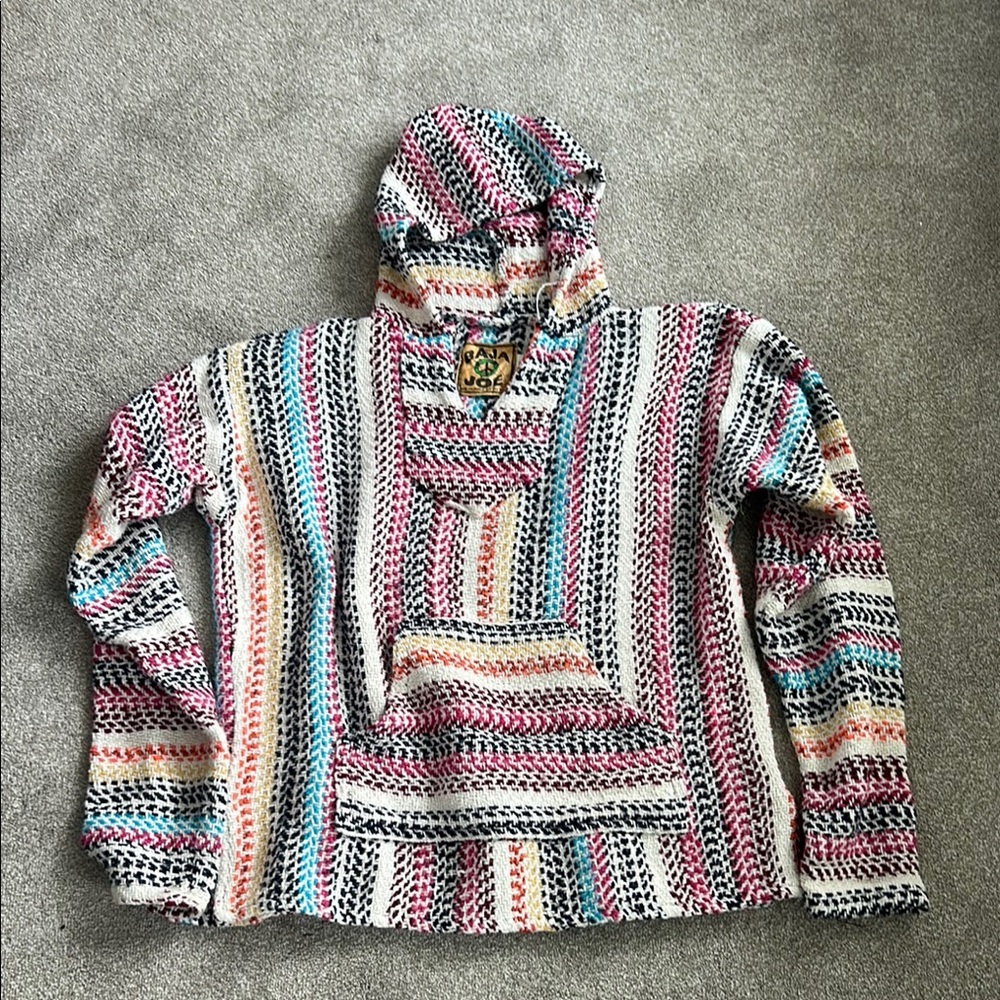 Women’s Mexican Baja poncho hoodie